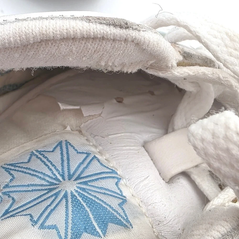Vintage Reebok Classic Leather Sneakers Women 8.5 White 80s Style Retro Shoes